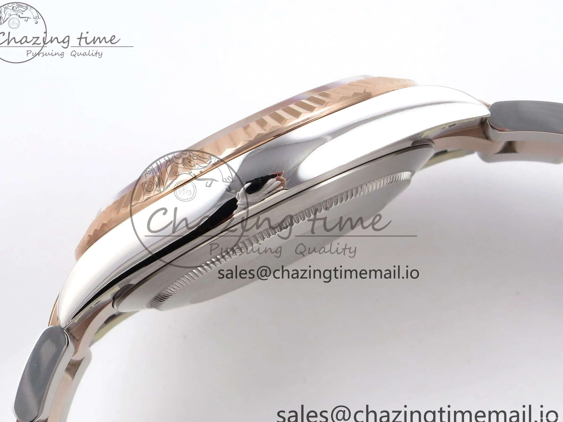 1231 DateJust 41 126331 ARF 1:1 Best Edition 904L Steel Silver Textured Dial on SS RG Oyster Bracelet SH3235（Gain Weight） TechFriendly 1097